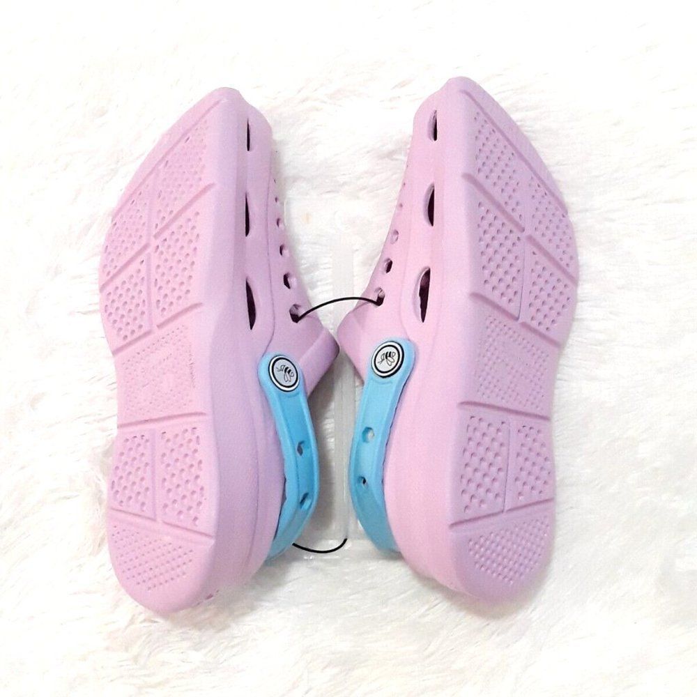 JOYBEES Kids Active Clog, Durable & Comfortable Sandal, LAVENDER / SKY BLUE (1) - Picture 2 of 6